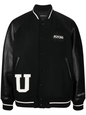 X Psycho Patch Bomber Jacket winter jackets clearance