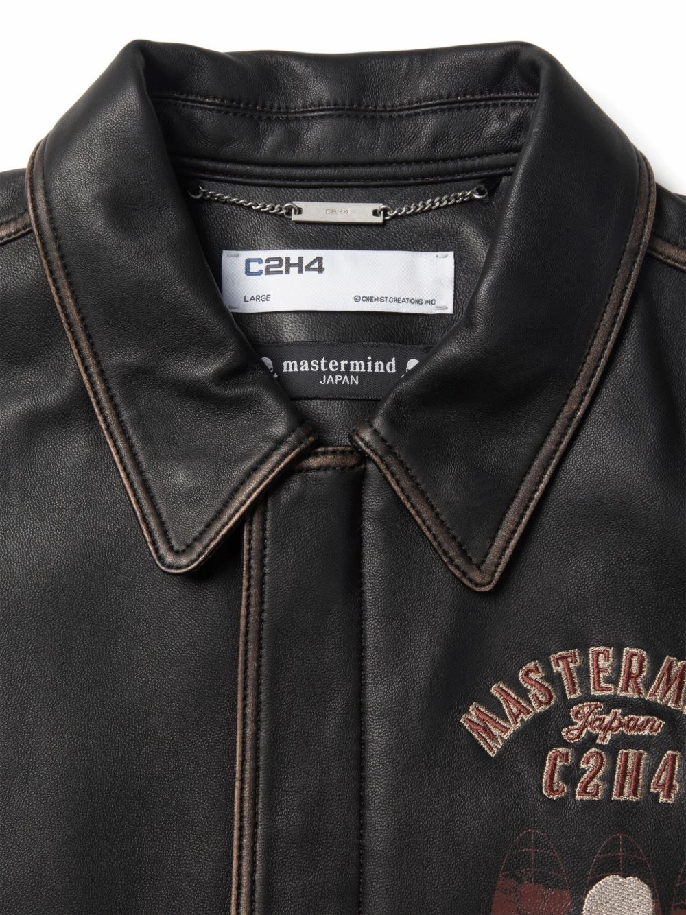 X C2h4 Leather Bomber Jacket