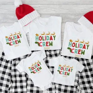 Xmas Holiday Crew 2024 Family Matching White T-Shirts & Baby Vest pregnancy jeans best price