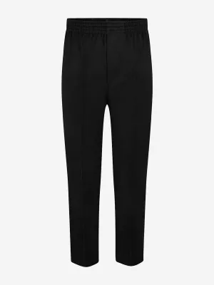 Zeco Boys School Voll elastische Bundhose in Schwarz