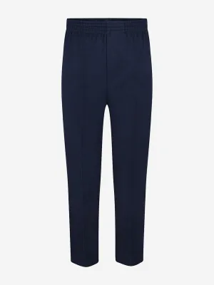 Zeco Boys School Voll elastische Bundhose in Marineblau