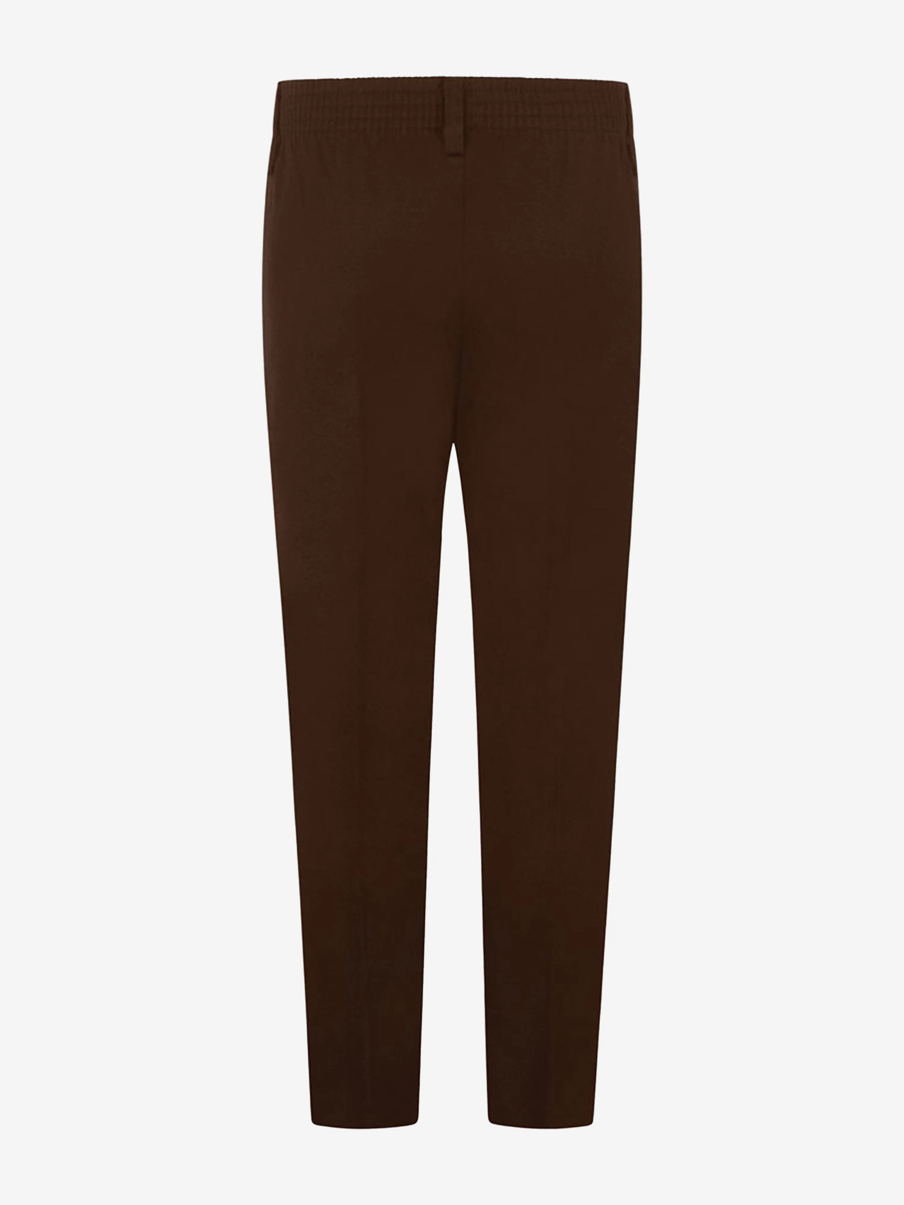 Zeco Boys School Slim Fit Hose in Braun