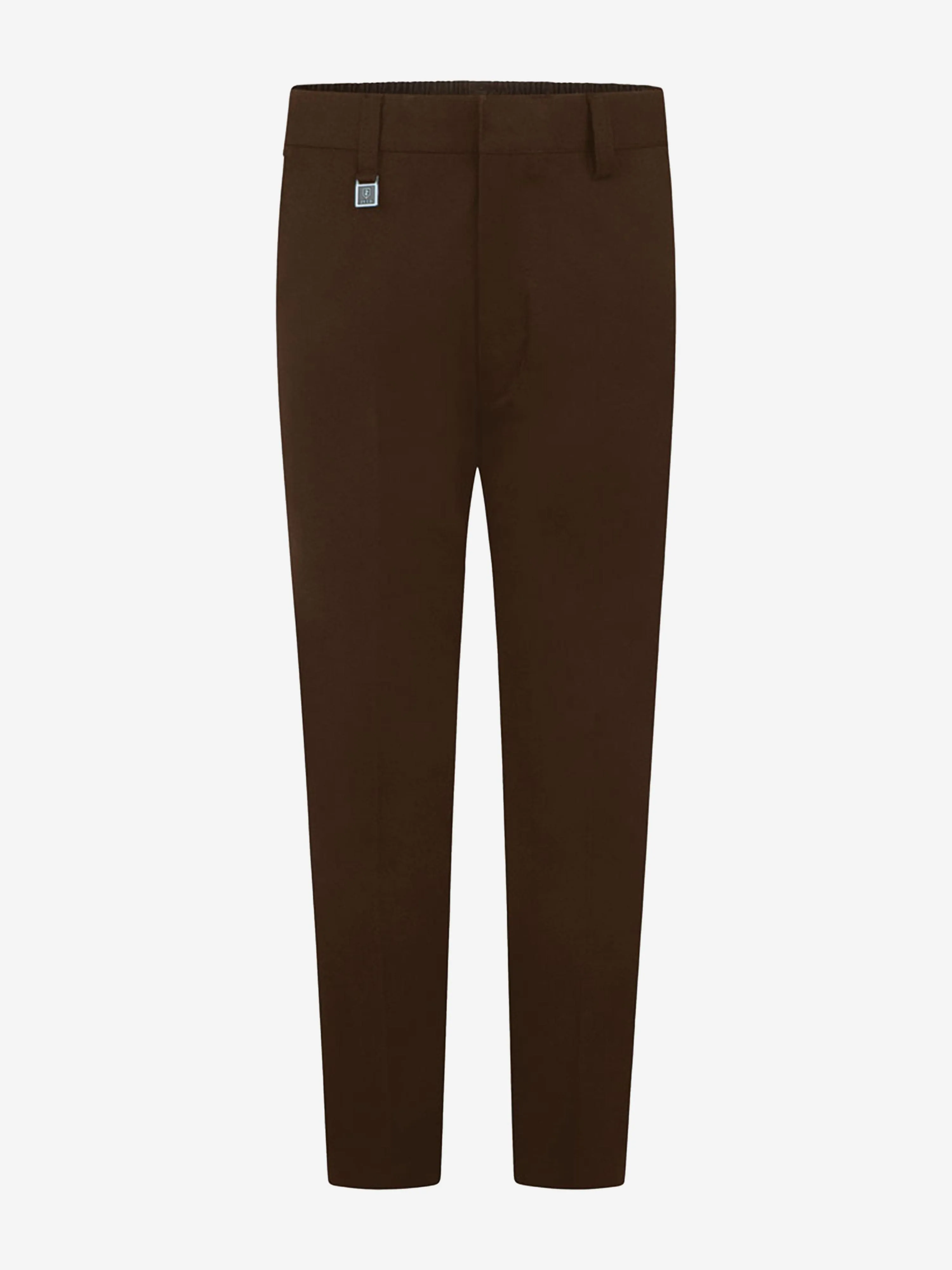 Zeco Boys School Slim Fit Hose in Braun