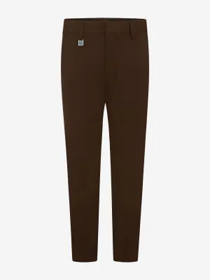 Zeco Boys School Slim Fit Hose in Braun