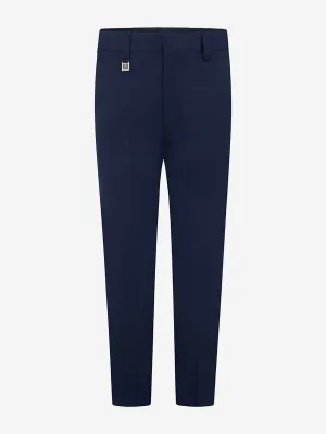 Zeco Boys School Slim Fit Hose in Marineblau