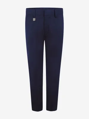 Zeco Boys School Standard Fit Hose in Marineblau