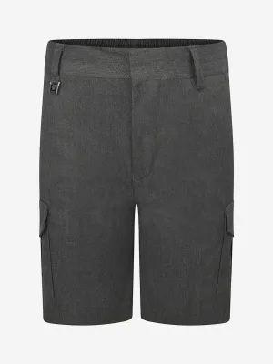 Zeco Kids Schul-Cargo-Shorts in Grau