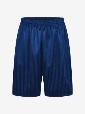 Zeco Kids School Schattenstreifen Shorts in Blau