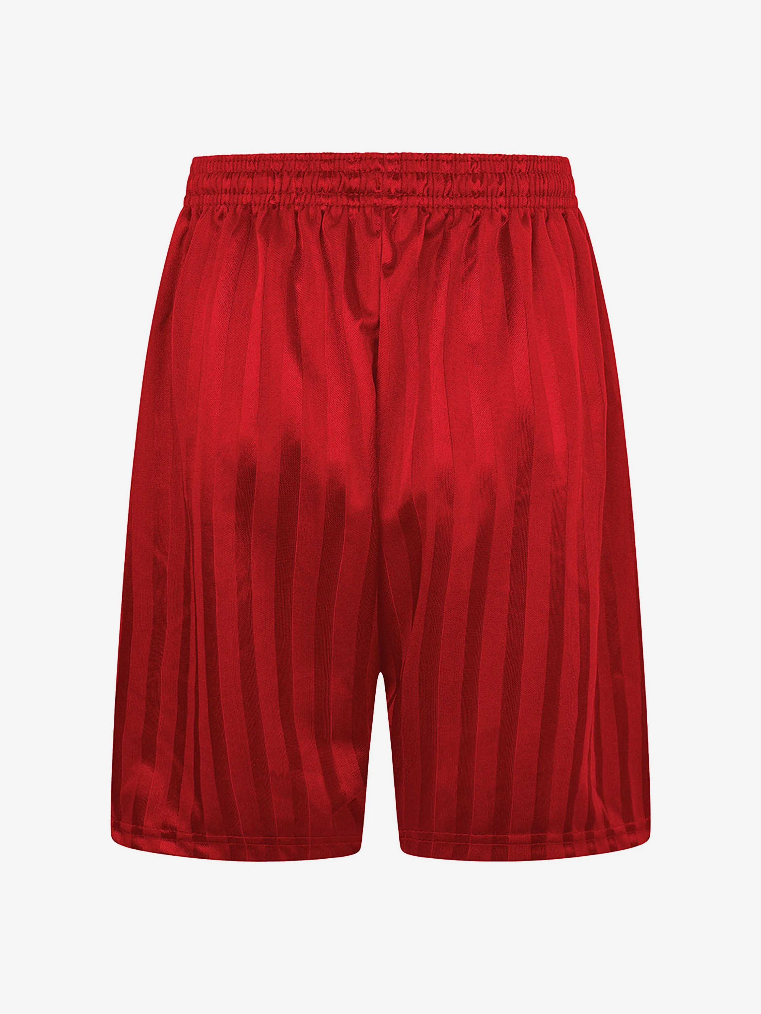 Zeco Kids School Schattenstreifen Shorts in Rot