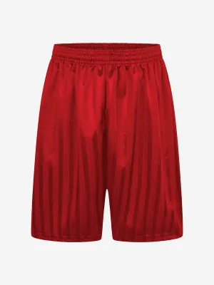Zeco Kids School Schattenstreifen Shorts in Rot