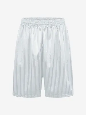 Zeco Kids School Schattenstreifen Shorts in Weiß
