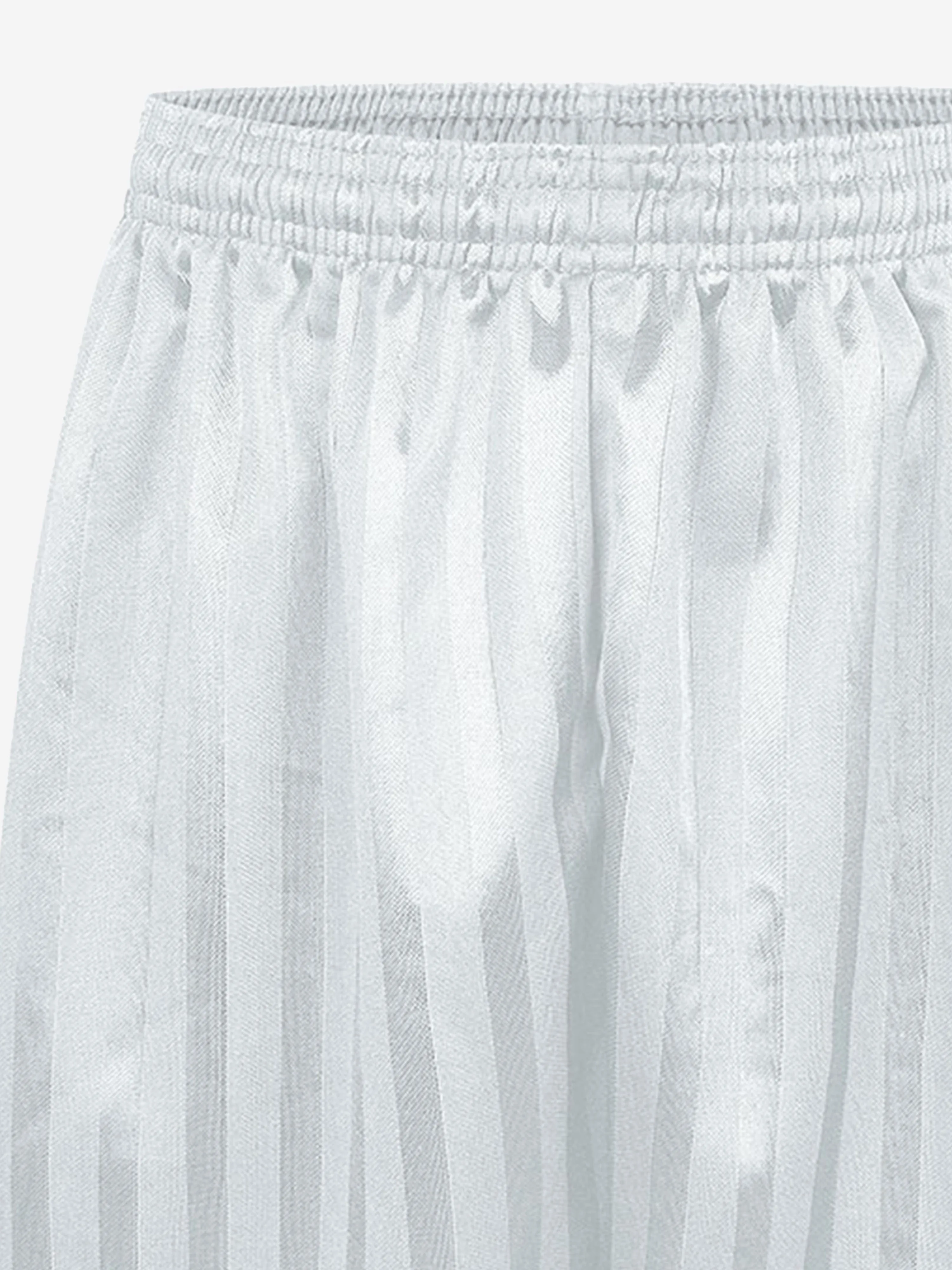 Zeco Kids School Schattenstreifen Shorts in Weiß