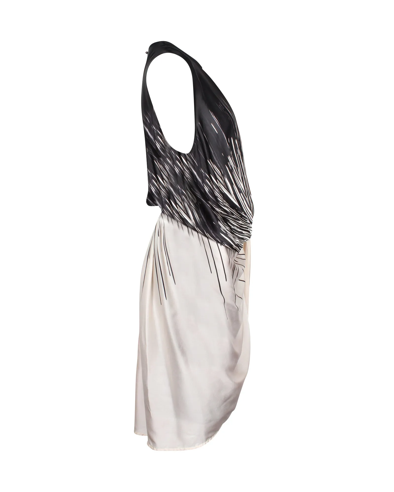 Zimmermann Front Knot Midi Dress in Multicolor Silk