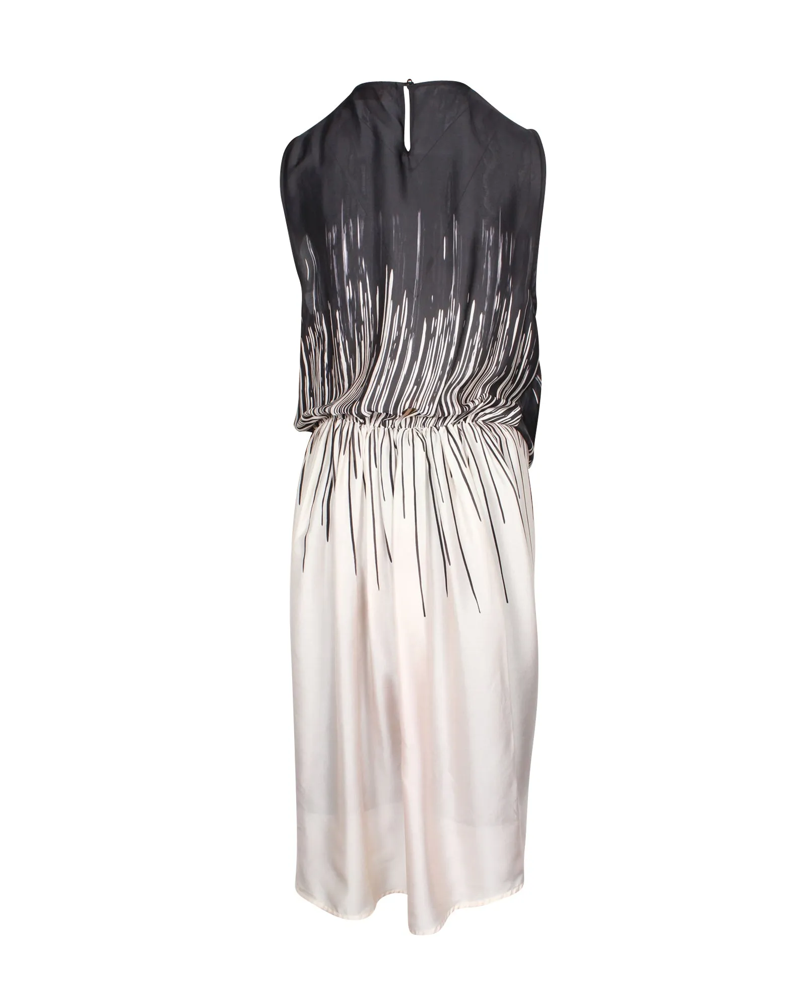 Zimmermann Front Knot Midi Dress in Multicolor Silk