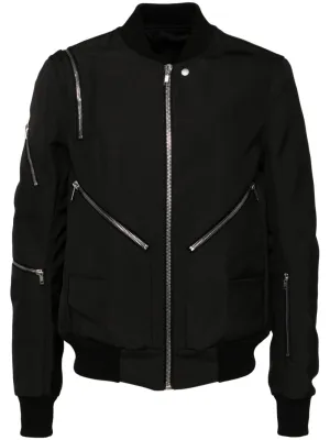Zip-Detaining Bomber Jacket winter jackets clearance