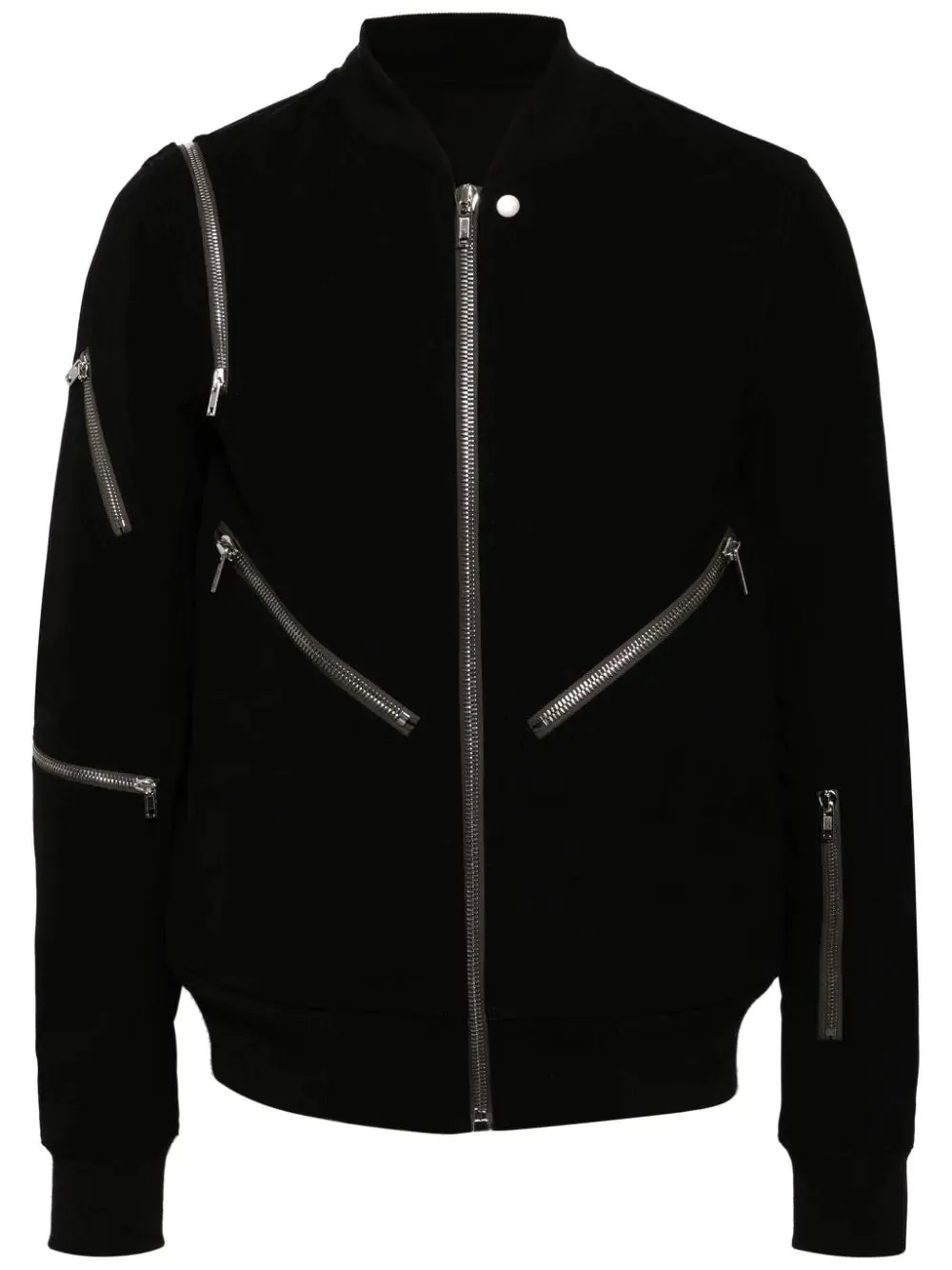 Zip-Detalining Bomber Jacket winter jackets clearance
