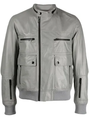 Zip-Up Biker Jacket winter jackets clearance